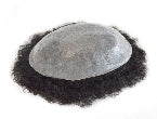 Afro Men Curly Hair System Thin skin wig