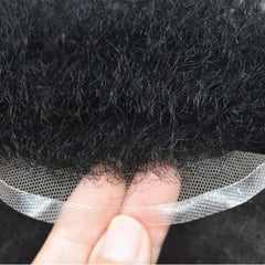 Afro Men Curly Hair System Full Lace toupee