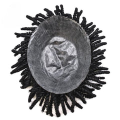 Afro Curl Toupee For Black Men Crochet Braid African American Afro Wavy Men Toupee Hairpieces Full Poly Thin Skin Mens Hair System
