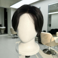 Silk base with 0.06 thin skin around（Buy One Get One Free）+Free portable wig stand