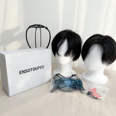 Silk base with 0.06 thin skin around（Buy One Get One Free）+Free portable wig stand