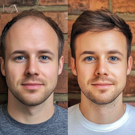 Men's wig 0.06mm thin skin V-Loop hair-Best for beginners